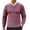 Pink, variant on Mens Underwear Shirts Solid Color Sweater V-Neck Long Sleeves Pullover Elastic Bottom Shirt Pink