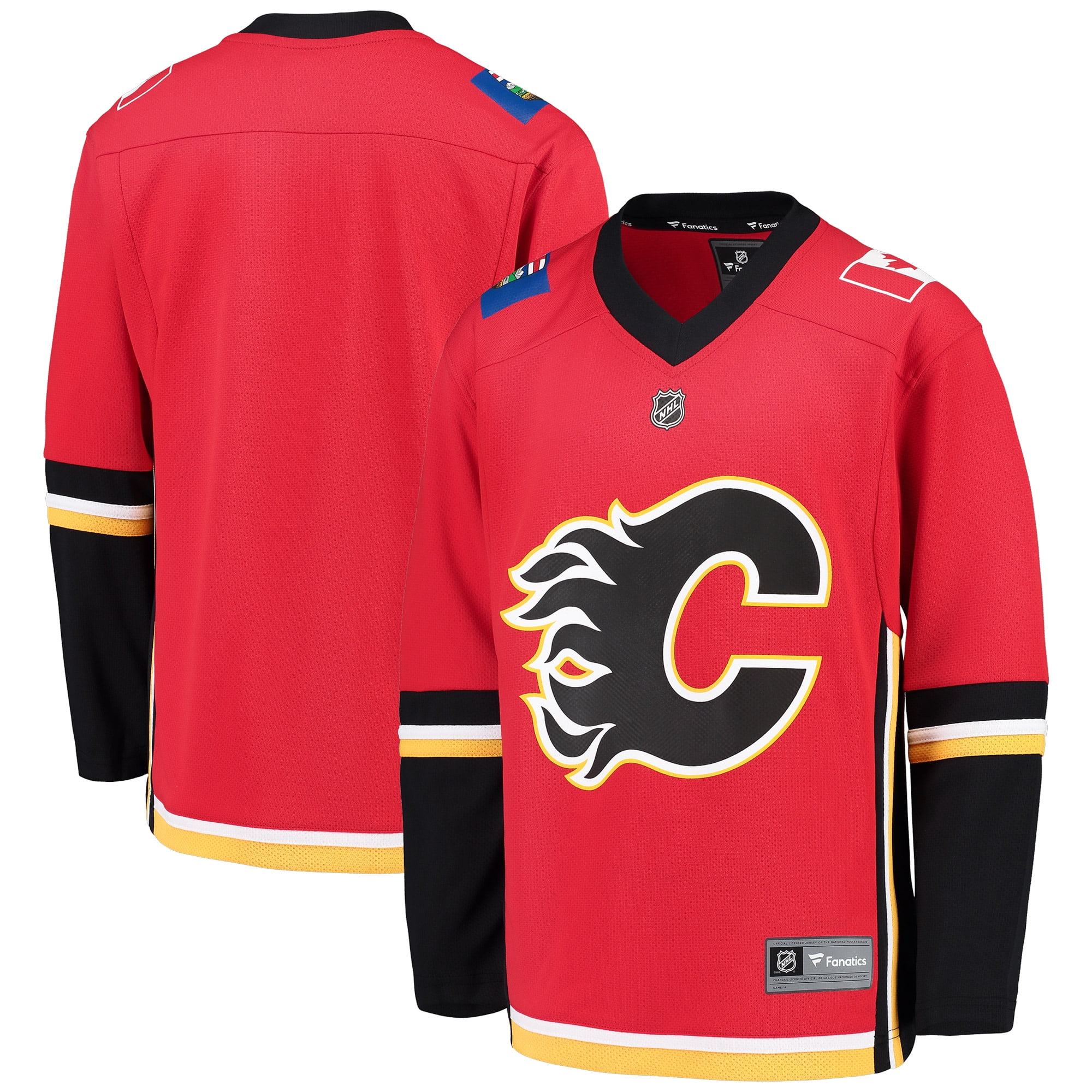 Calgary Flames Fanatics Branded Youth Home Replica Blank Jersey - Red ...