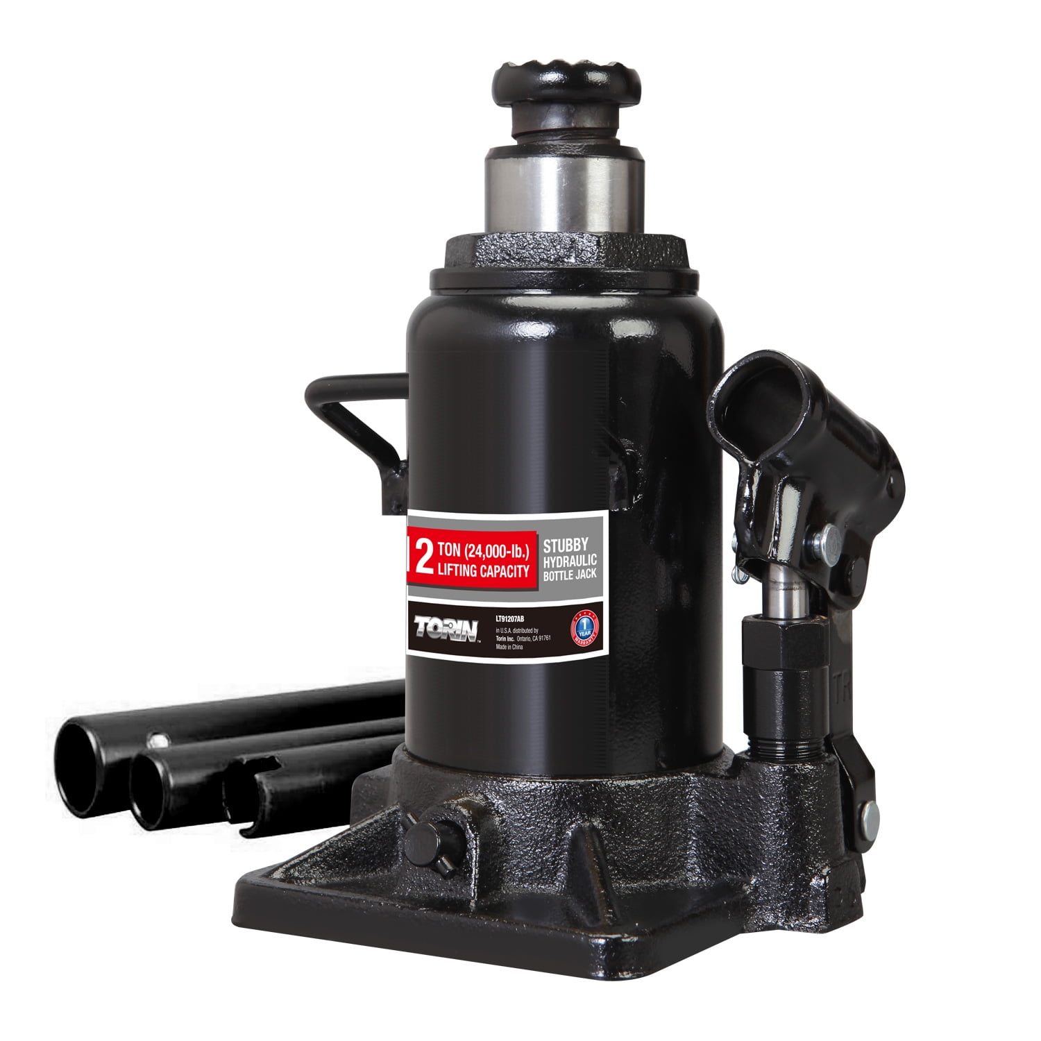 frynser Alternativ uendelig Black Jack Torin Hydraulic Stubby Bottle Jack, 12 Ton Capacity - Walmart.com