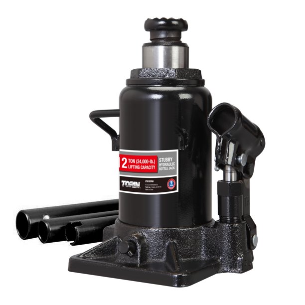 Torin Hydraulic Stubby Bottle Jack, 12 Ton Capacity