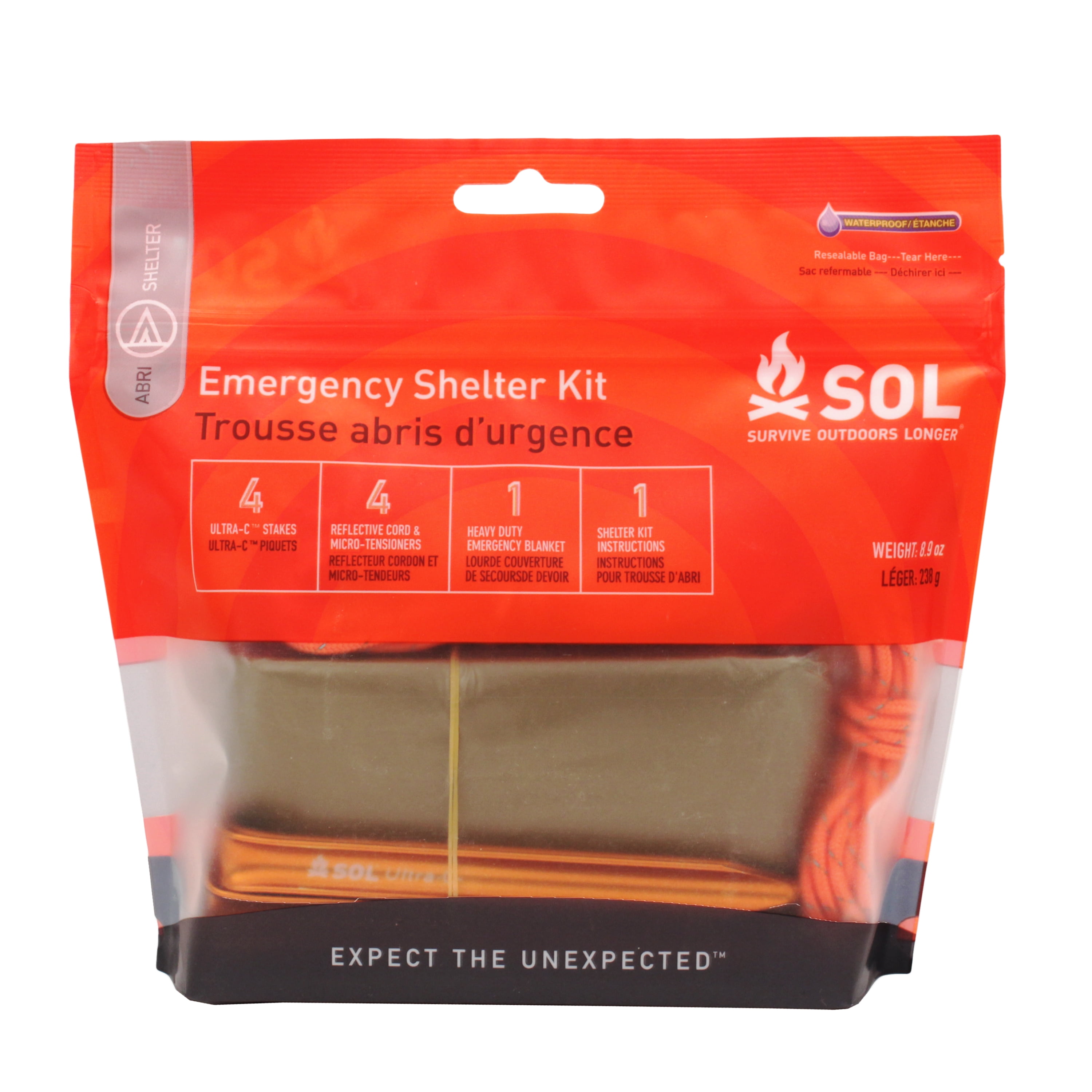 S.O.L. Survive Outdoors Longer Emergency Shelter Kit