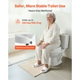 thumbnail image 4 of VEVOR Raised Toilet Seat, 350 lbs Capacity, 5-Inch Lift Height, Commode Elevated Toilet Seat Riser with Enlarged Opening for Seniors, Elderly, Handicap, Disabled, Adults, Fits Elongated & Round Bowl, 4 of 9