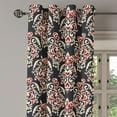 thumbnail image 3 of Ambesonne Damask Grommet Curtain, Classical Venetian Motif, 50" x 63", Black Cream Red, 3 of 6
