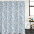 thumbnail image 3 of Gray Blue Dandelion Waterproof Fabric Shower Curtain,Spring Flowers Modern Minimalist Waterproof Fabric Shower Curtain for Bathroom Curtains Bathtubs Hotel Shower Curtains with 12 Hooks Long 72x78in, 3 of 8