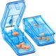 thumbnail image 3 of píldoras grandes y pequeñas y medicamentos - Divisor de píldoras transparente con estuche porta-píldoras para dividir y llevar su medicamento diario, 3 of 4