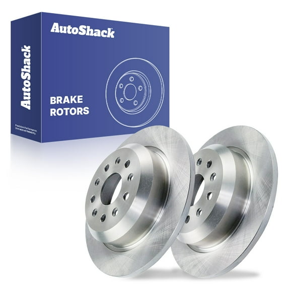 AutoShack 12.91" (328 mm) Rear Solid Brake Rotors | Replacement for 2018-2024 Jeep Wrangler | 2-PC Set