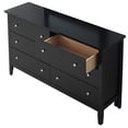 thumbnail image 2 of Glory Furniture Primo 6-Drawers Bedroom Dresser in Black, 2 of 6