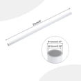 thumbnail image 2 of Uxcell Rigid Round Pipe 10mm ID 12mm OD 9" Length White High Impact, 2 of 6