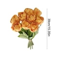 thumbnail image 3 of Ramo de flores de tulipán artificial 9 piezas – Tulipanes falsos Real Touch para decoración del hogar, centros de mesa de boda, arreglos de jarrones de mesa, decoraciones para salón y comedor, 3 of 7