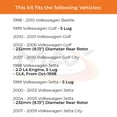 thumbnail image 2 of Max Advanced Brakes - Brake Kit for 1998-2005 VW Jetta Beetle Golf w/9.13" Rear Rotor Rear Replacement Disc Brake Rotors and Ceramic Brake Pads, 2 of 9