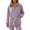 Purple, variant on IWRICH Zip up Home Wear for Women Fuzzy Warm Thermal Jackets Reversible Cozy Lined Winter Outerwear with Pockets White XL
