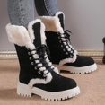 thumbnail image 3 of ZHAOCHENG Botas de nieve de felpa cálidas de invierno para mujer, 3 of 3