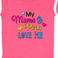 thumbnail image 4 of Inktastic My Mama and Papa Love Me with Hearts Boys or Girls Baby Bodysuit, 4 of 5