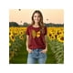 thumbnail image 2 of Blusa con Estampado de Mariposa y Girasoles – Diseño Único y Significativo Color Shedron Talla Mediana Marca Emil SaEs, 2 of 4
