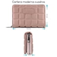 thumbnail image 3 of Cartera A CUADROS SQbags rectangular para mujer con ranuras para tarjetas y compartimento para billetes, 3 of 5