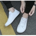 thumbnail image 2 of Men's Wide Minimalist Barefoot Sneakers | Zero Drop | Midfoot Stability Casual Knit Lace - Up Shoes - Comfortable, 2 of 16