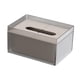 thumbnail image 2 of Caja de Pañuelos, Tapa de Papel de Seda, Boca Ancha, Rectangular, Clásica y Moderna, Gris marrón, 2 of 9