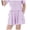 Purple, variant on Women Pleated Ice Silk Sports Shorts Elastic High Waist Side Pocket Tennis Quick-drying Casual Summer Skort Blue 5-6 Years