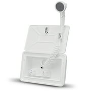 Leisure Coachworks LCW-SHWR-LKW, White Shower Box Kit, for RV Camper
