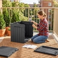 thumbnail image 6 of Homall 31 Gallon Outdoor Deck Box In Resin with Seat, Gray, 6 of 7