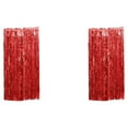 thumbnail image 3 of Baohd Finger-Safe Tassels Curtain For Good Demonstrating Effect Party Decorations Red 2Set, 3 of 5