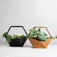 thumbnail image 3 of Foreside Home and Garden Bronze Geometric Metal Planter, 3 of 7