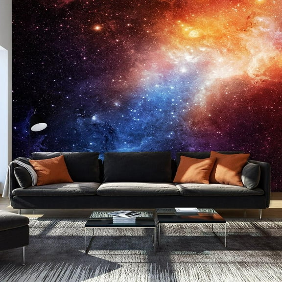 Tiptophomedecor Peel and Stick Space Wallpaper Wall Mural - Nebula - Removable Wall Decals