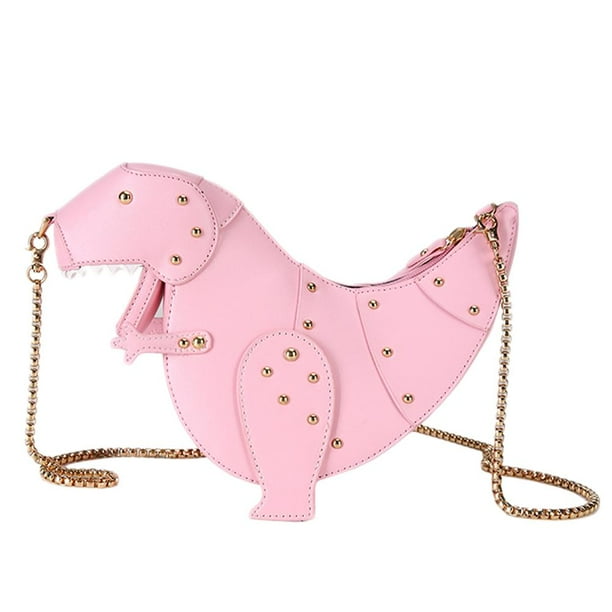 Dinosaur Shoulder Handbags 3D Rivet Dinosaur Purse Animal Style Bags Zipper Crossbody Wallet Messenger Bag for Girl Women Walmart