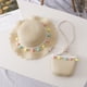thumbnail image 4 of Sombrero de playa para Niñas Minnieouse conjunto de bolso de mano de paja ligero y transpirable Beige, 4 of 6