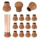 thumbnail image 1 of Uxcell 16 Paquete de Protectores de Piso para Patas de Silla 0.55"-0.75" Copas de Silicona Almohadillas de Muebles de Fieltro Redondas para Pisos de Madera Cubiertas de Patas de Silla Marrón, 1 of 7