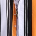 thumbnail image 2 of Playeras Casuales Para Hombre Camisa Informal De Verano A Rayas Estampada De Manga Corta Con Cuello Vuelto, 2 of 5