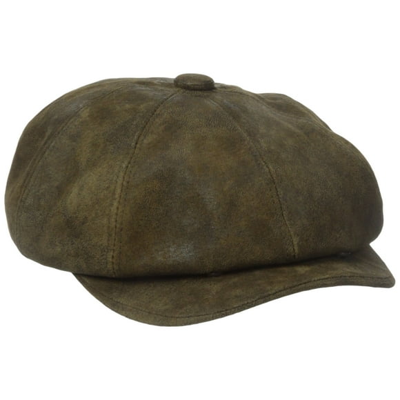 Stetson Men's Weathered Leather 8/4 Cap, Brown, X-Large