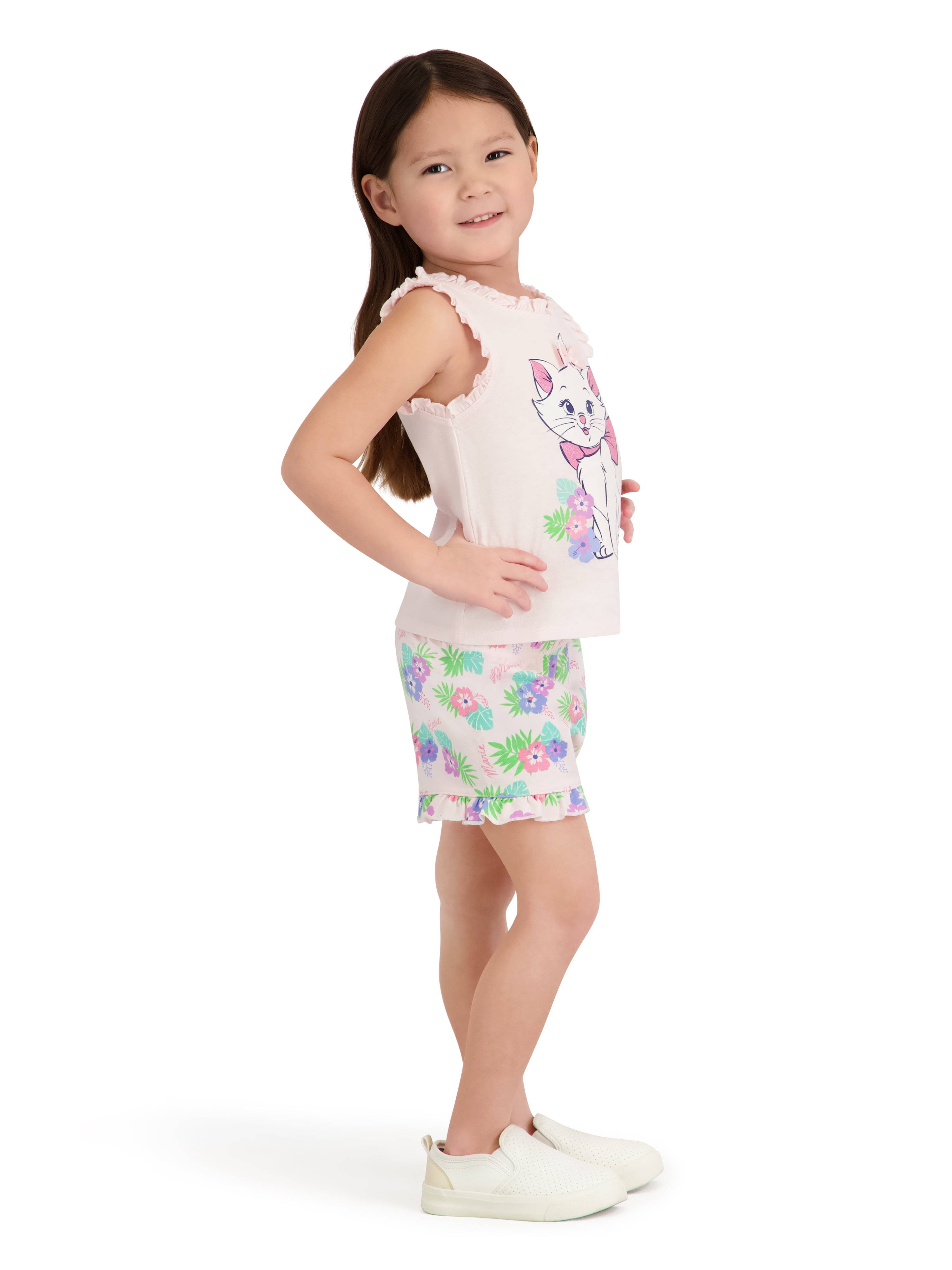 Marie The Aristocat Toddler Girl Short Set, Sizes 12 Months-5T