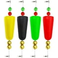 thumbnail image 3 of GLFILL 1-8pcs Fishing Bobbers Popping Corks Float Rig Rattle With Swivel Copper Pendant For Saltwater Fresh Water Fishing Accessories red 1pc, 3 of 9