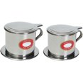 thumbnail image 3 of 2-Pack Vietnamese Coffee Filter Maker, Coffee Maker Press, Coffee Drip Cup Filter, Traditional Coffee Brewer, Screw Down Insert Design 100ml Fashion professionals, 3 of 8