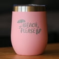 thumbnail image 2 of Bevvee Insulated Wine Tumbler 12 oz Beach Please Beach Lover Gifts Tumblers, 2 of 4