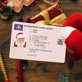 thumbnail image 2 of Santa Lost Flying Licence, Santa Driver's License, Plastic Santa Claus Father Driving Licence Style（Style 1）, 2 of 8