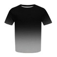 thumbnail image 4 of Tittly Womens T Shirts Cotton Shirts Tops Plus Size Summer Tops for Women Plus Size Round Neck Short Sleeve T Shirt For Women; Summer Loose T Shirt Casual Top. Black, 4 of 5