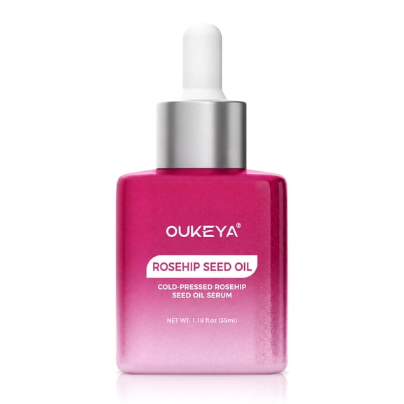 OUKEYA Cold-Pressed Rosehip Seed Oil Serum, Anti-Aging & Repair, 1.18 fl oz
