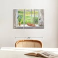 thumbnail image 6 of Elephant Stock Evening Breeze Wall Art - Horizontal Multi Panel Canvas - Living Room Wall Decor - Animal Multi Panel - Orange And Green Decor By Timothy Easton - 23" x 14", 6 of 7
