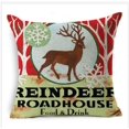 thumbnail image 3 of 18 Inch Christmas Style Pattern Pillow Case Fashion Square Cushion Car Sofa Home Office Decor 10 Patterns, 3 of 5