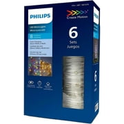 Philips Dual Color LED Micro Lights, 6ct