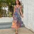 thumbnail image 4 of Mermaid Fish Scales Art Sleeveless Dress Women's Summer Suit Dresses for Women 2025 Luxury Party Dress, 4 of 6
