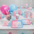 thumbnail image 3 of Gender Reveal Party Paper Dinner Plates, 9in, 8ct, 3 of 3