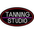 thumbnail image 1 of Tanning Studio LED Neon Sign 13 x 24 - inches, Black Square Cut Acrylic Backing, with Dimmer - Bright and Premium built indoor LED Neon Sign for Defence Force., 1 of 6