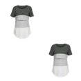 thumbnail image 4 of Minnieouse Camiseta con patrón empalmado para mujeres embarazadas, verano, primavera, senderismo, viajes, lactancia, Top, ropa femenina Type1 NO1, 4 of 6