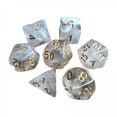 thumbnail image 1 of Bunblic 2x7Pcs dés Polyédriques Jeu de Rôle Jeu de dés Blanc, Blanc, 4 Pcs, 1 of 4
