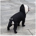 thumbnail image 2 of Nvzi Conjunto de impermeable y botas de lluvia para perros, impermeable con botas de lluvia para perros pequeños y medianos, negro, talla M, 2 of 4