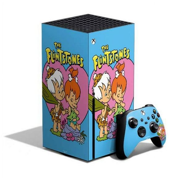 Skinit Cartoons Bamm-Bamm and Pebbles Xbox Series X Bundle Skin
