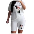 thumbnail image 2 of Azrian Casual Women's Short for Summer Women's fashion sexy summer two-piece loose casual T-shirt shorts hot pants set, 2 of 4